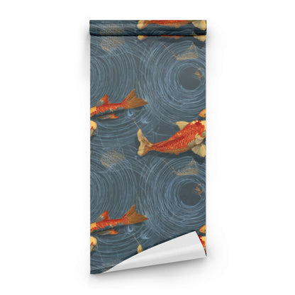 Roll of Koi Ripples large scale wallpaper