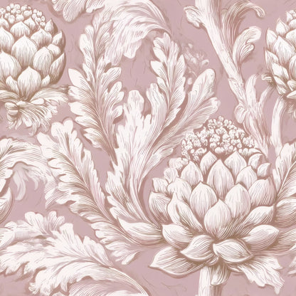 Leafy Damask large scale wallpaper pattern repeat