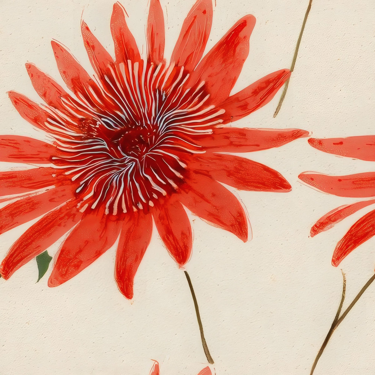 Lone Aster large scale wallpaper pattern repeat