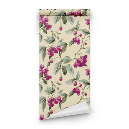Roll of Magenta Branch large scale wallpaper