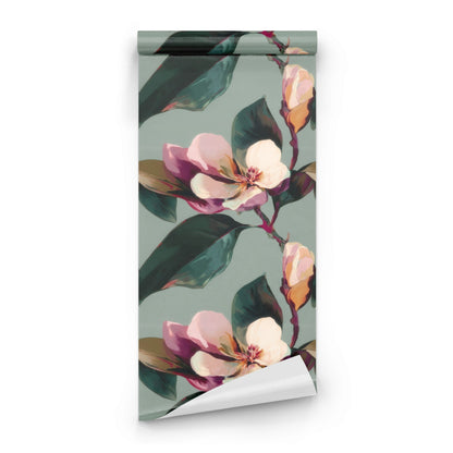 Roll of Magnolia Grove large scale wallpaper