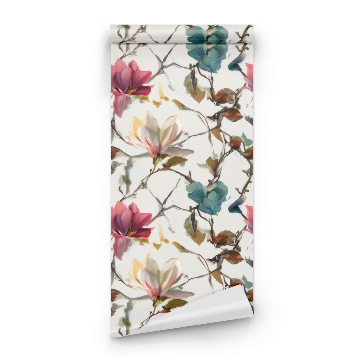 Roll of Magnolia Twigs large scale wallpaper