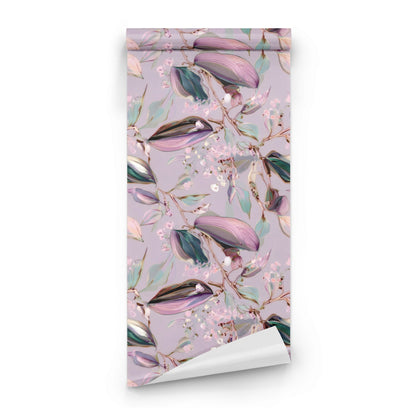 Roll of Marbled Leaves large scale wallpaper