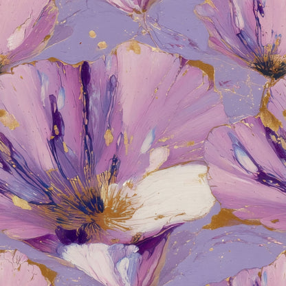Marbled Violets large scale wallpaper pattern repeat