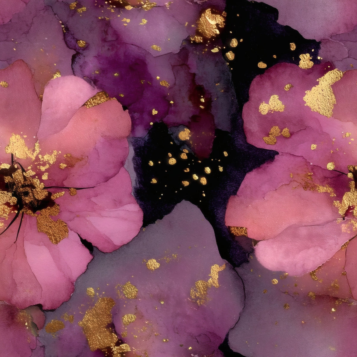 Midnight Blossom large scale wallpaper pattern repeat