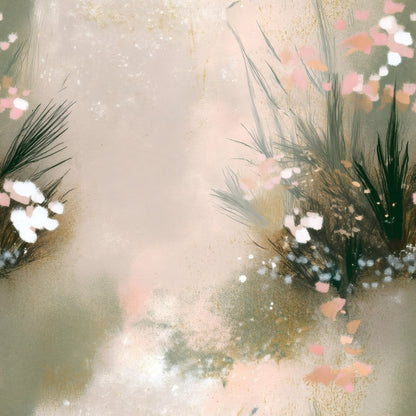 Misty Blossom large scale wallpaper pattern repeat