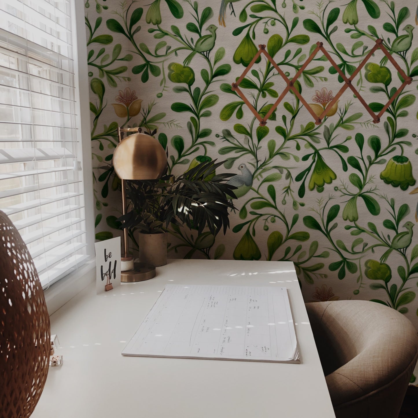 Garden Folk wallpaper on a wall — Lifestyle 2 scene