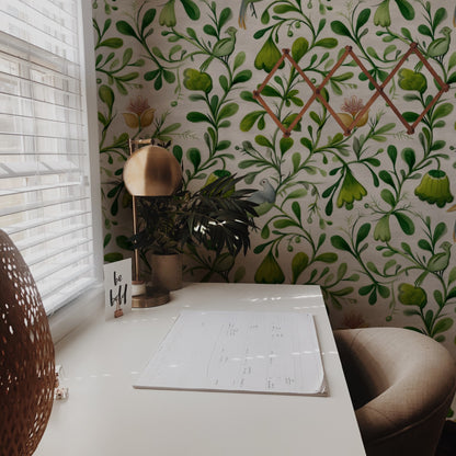 Garden Folk wallpaper on a wall — Lifestyle 2 scene