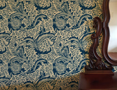 William Morris Indian Navy Wallpaper