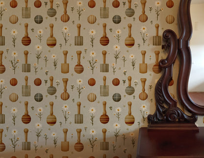 Croquet Lawn wallpaper on a wall — Lifestyle 3 scene
