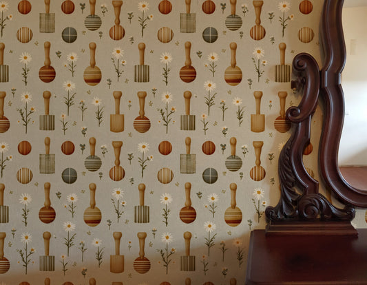 Croquet Lawn wallpaper on a wall — Lifestyle 3 scene