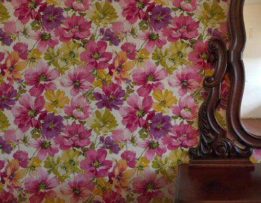 Cosmos Splash wallpaper shown on a wall — Lifestyle 3 scene