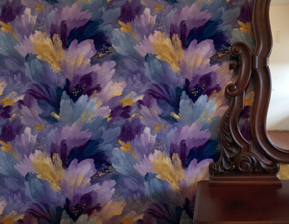 Lavender Sweep wallpaper shown on a wall — Lifestyle 3 scene