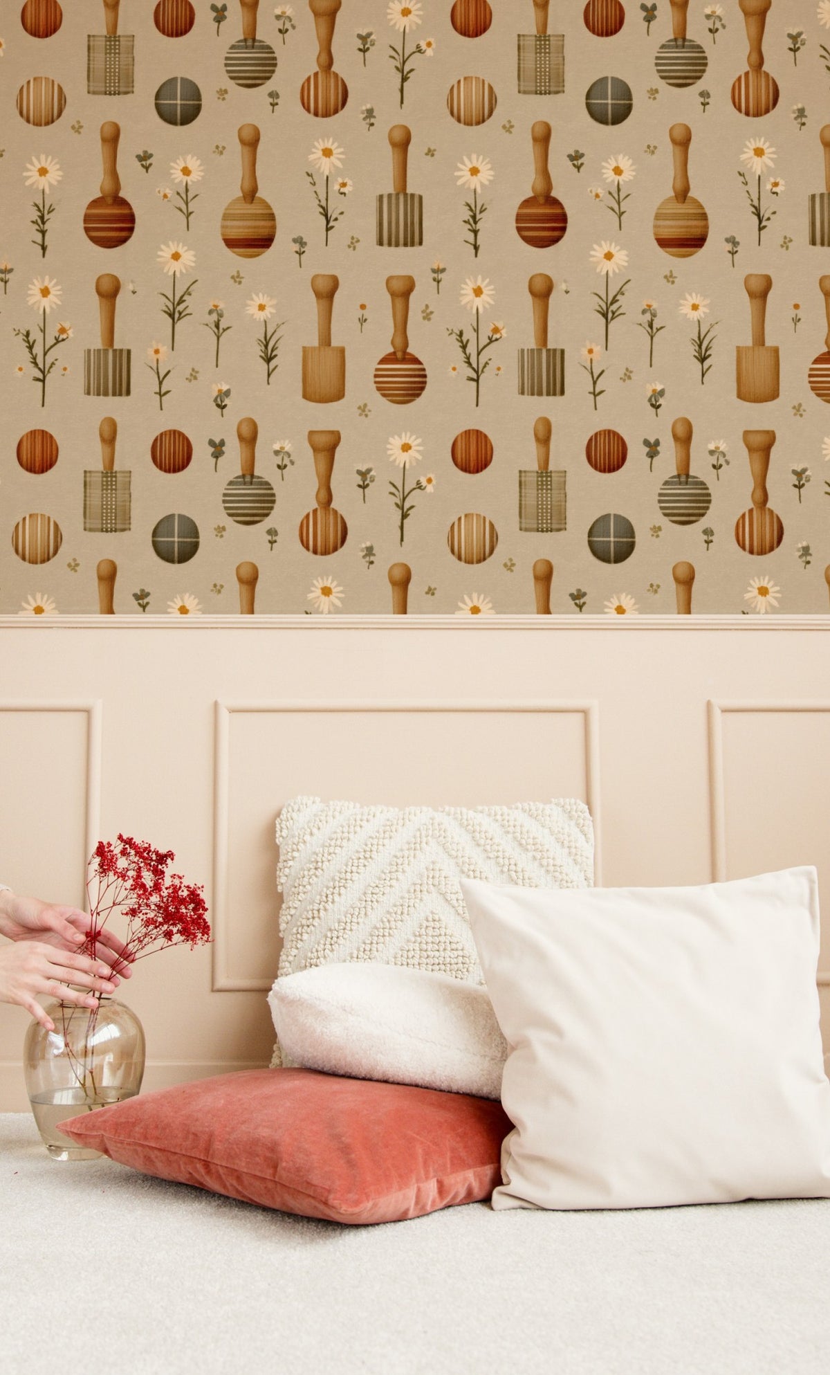 Croquet Lawn wallpaper on a wall — Lifestyle 4 scene