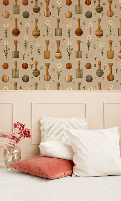 Croquet Lawn wallpaper on a wall — Lifestyle 4 scene