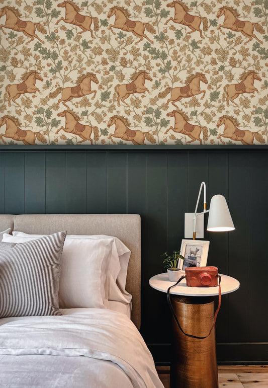 Galloping Oak wallpaper on a wall — Lifestyle 5 scene
