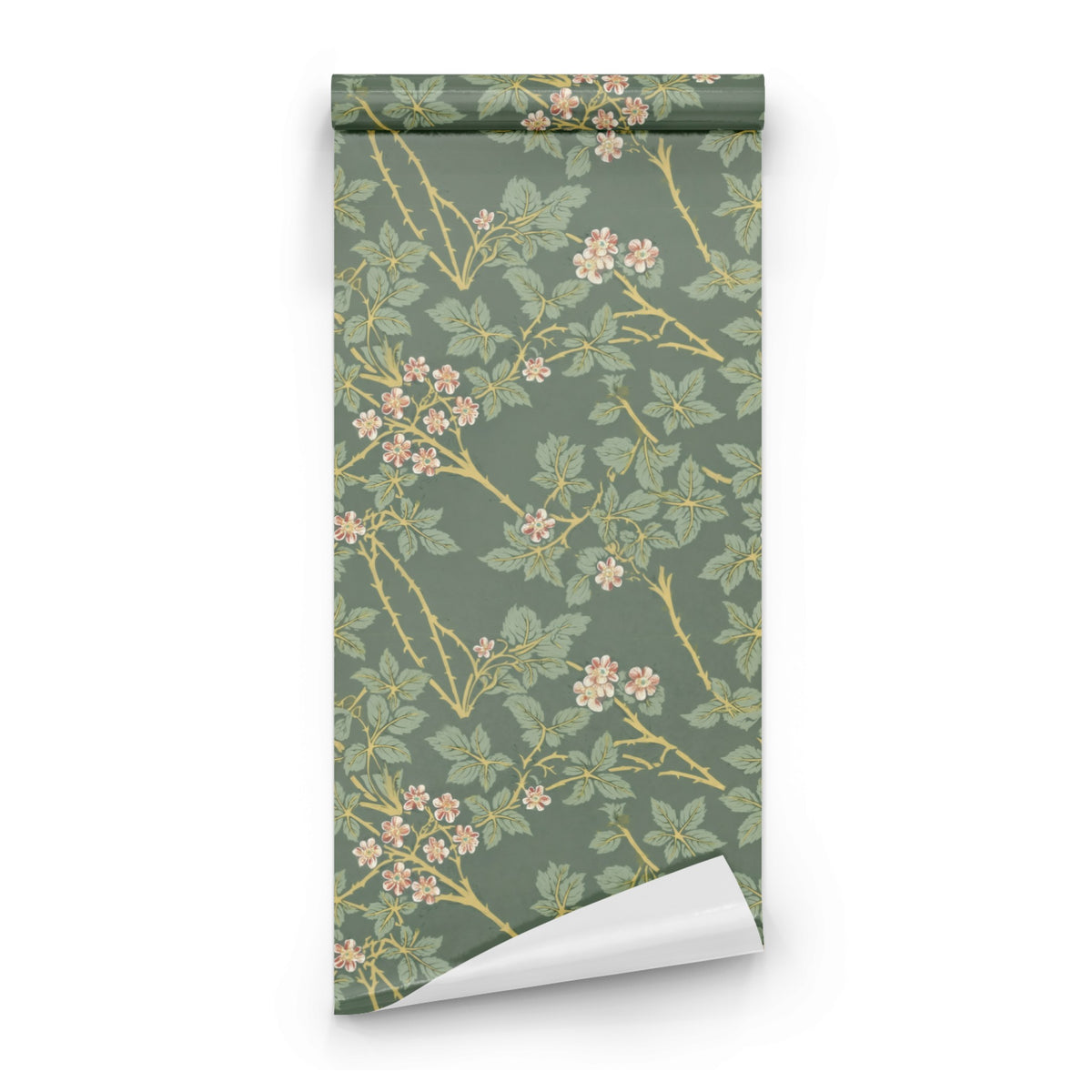William Morris Blackberry Green wallpaper roll