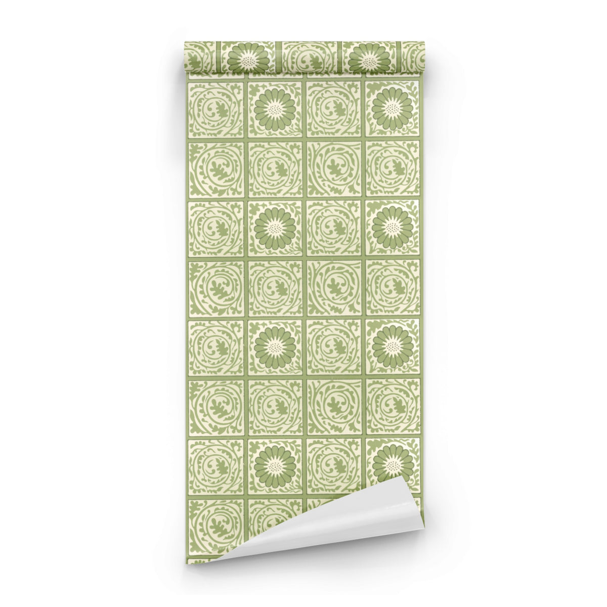 William Morris Diaper Green wallpaper roll