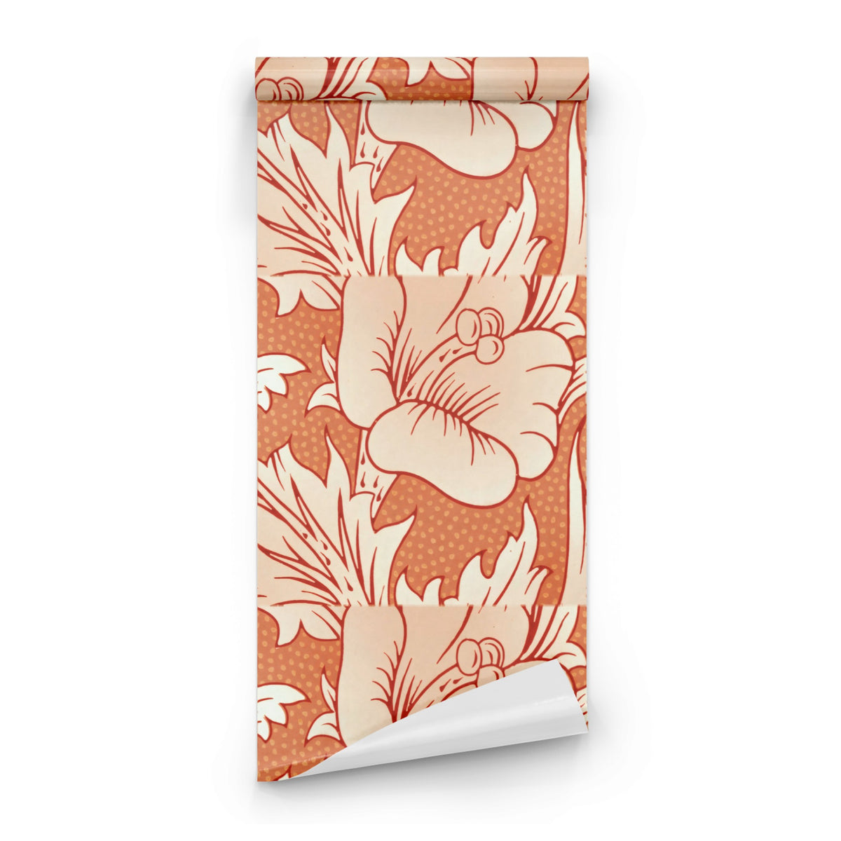 William Morris Horn Poppy Pink wallpaper roll