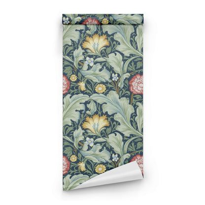 William Morris Leicester Navy wallpaper roll