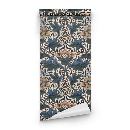 William Morris Peony Navy wallpaper roll