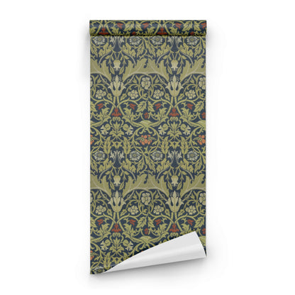 William Morris Campion Navy wallpaper roll