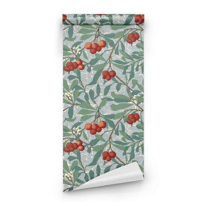 William Morris Arbutus Slate wallpaper roll
