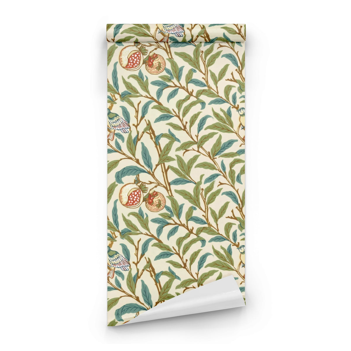 William Morris Bird And Pomegranate Cream wallpaper roll