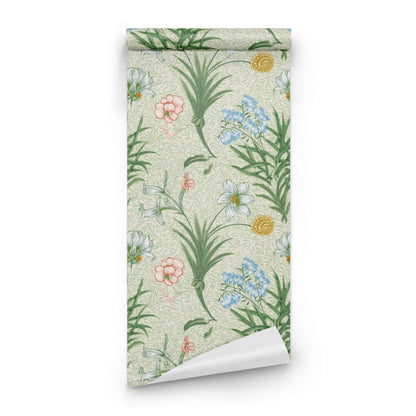 William Morris Lily Sage wallpaper roll