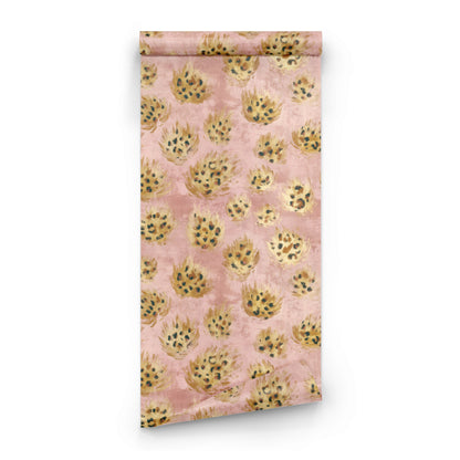 Blush Leopard wallpaper roll
