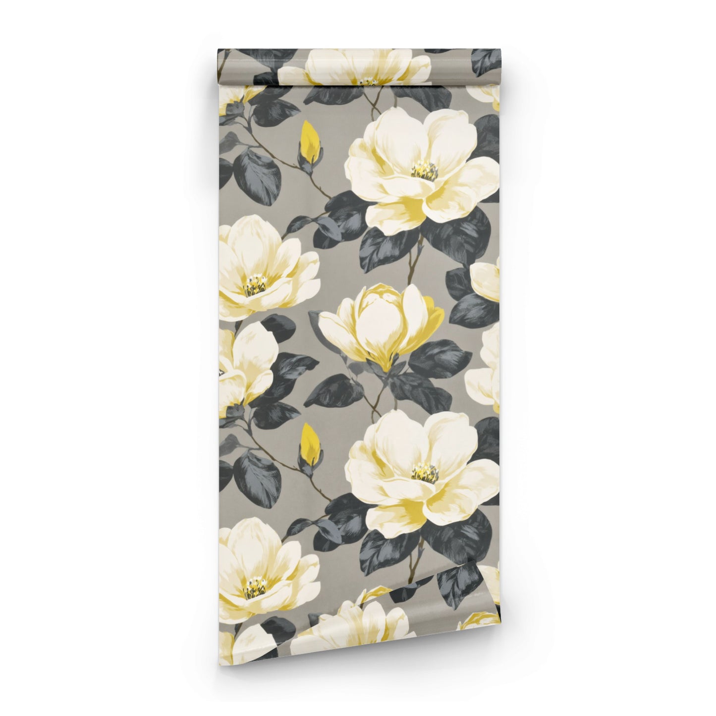 Graphite Magnolia wallpaper roll