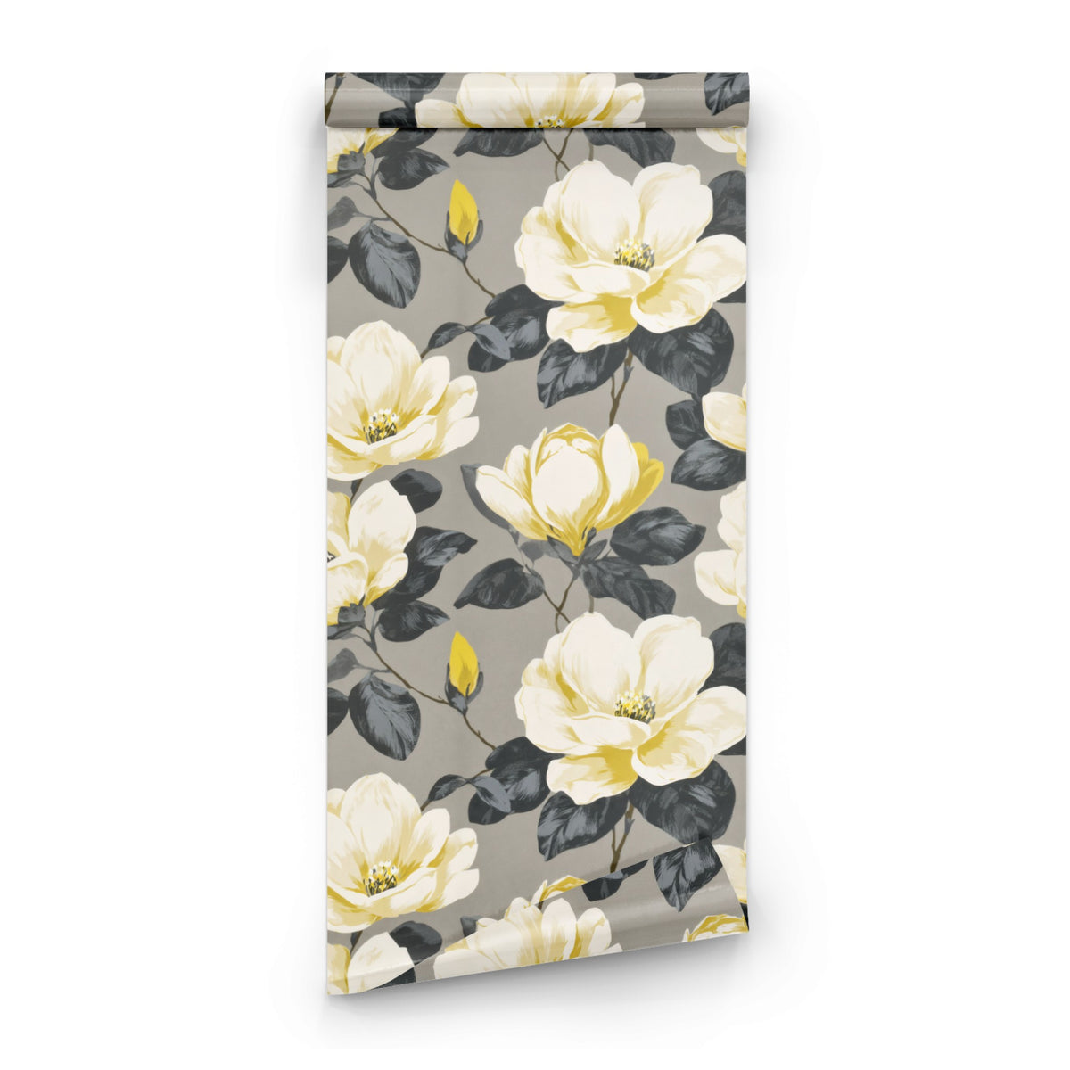 Graphite Magnolia wallpaper roll