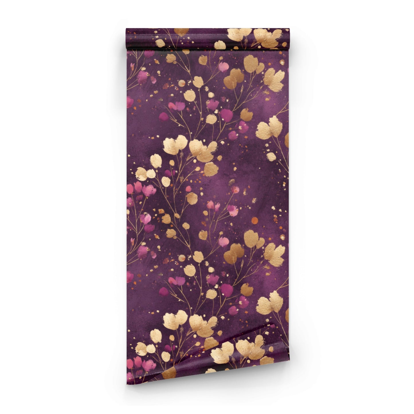 Gilded Plum wallpaper roll