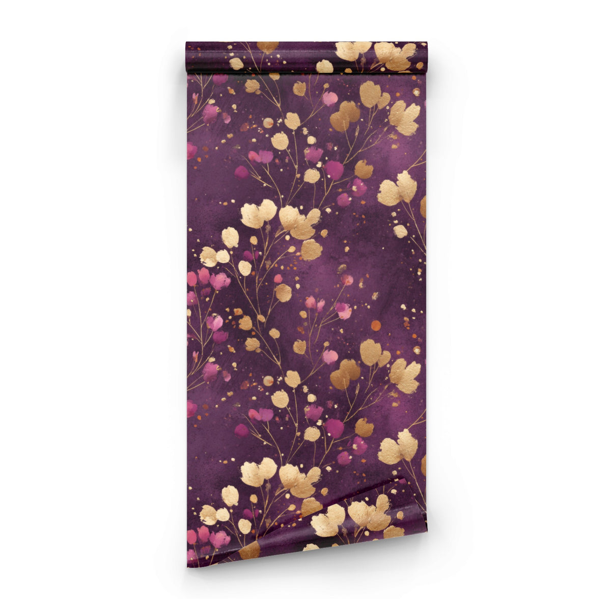 Gilded Plum wallpaper roll