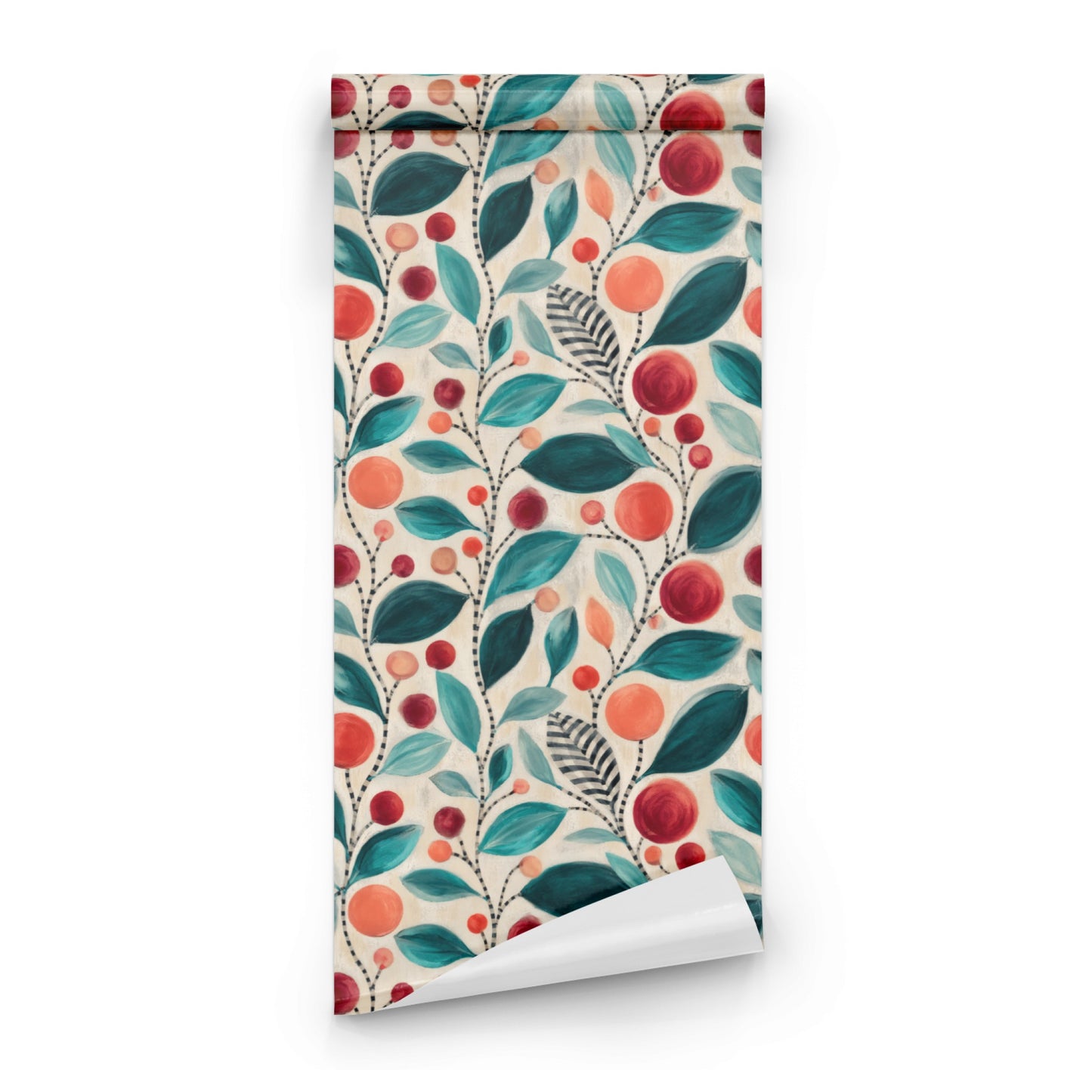 Painted Cherries wallpaper roll