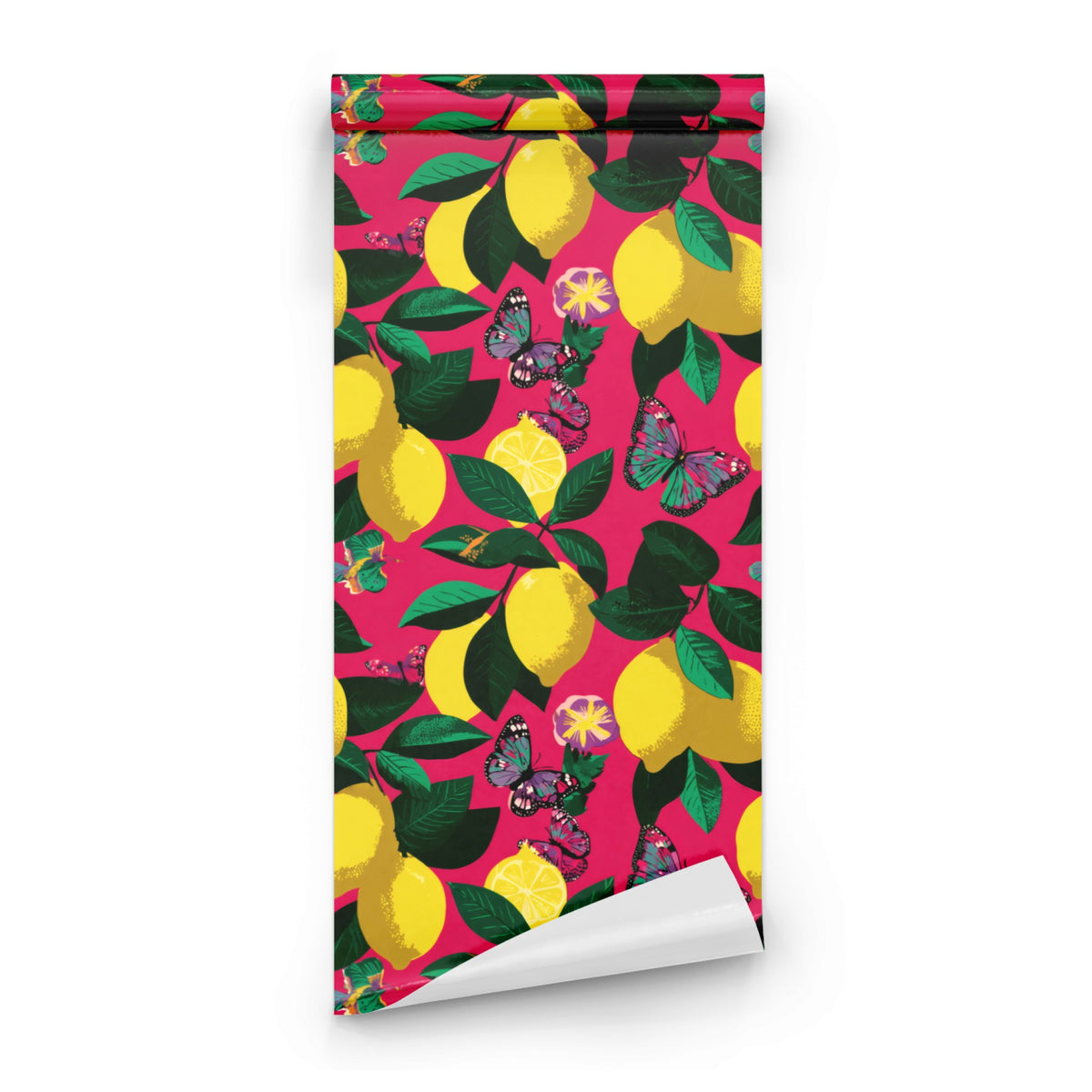 Lemon Butterfly wallpaper roll
