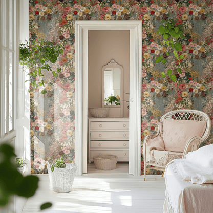 Textured Garden Wallpaper