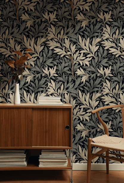 Moonlit Willow Wallpaper