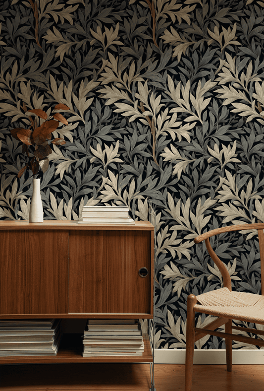 Moonlit Willow Wallpaper