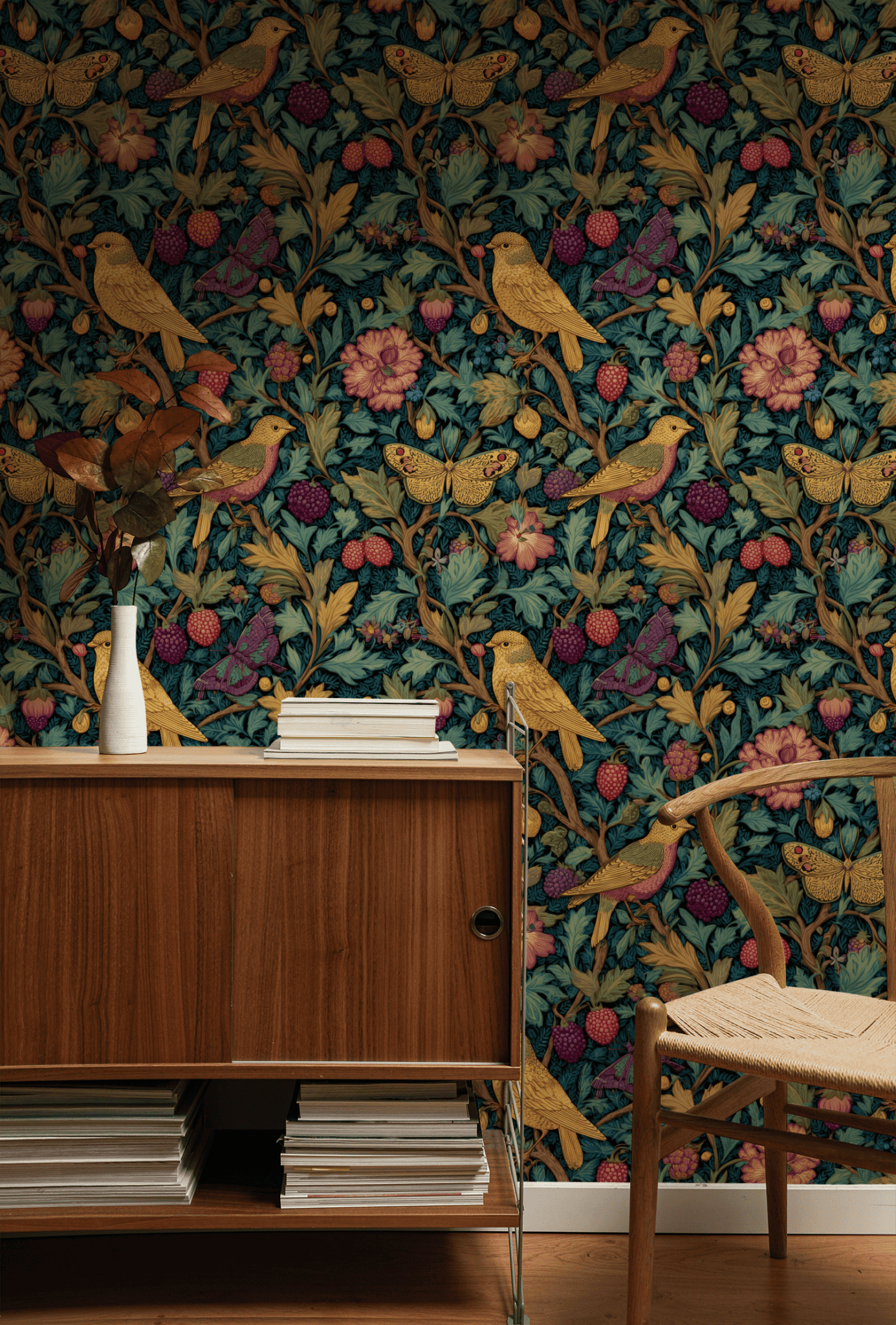 Rosy Meadow Wallpaper