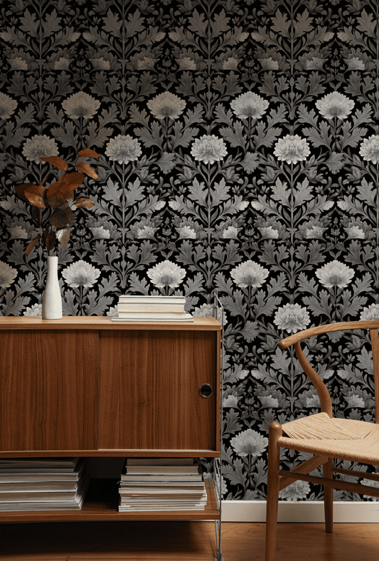 Monochrome Grove Wallpaper