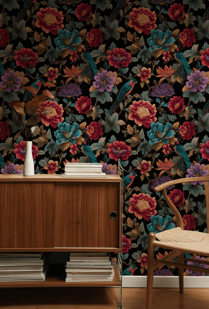 Gothic Teal Wallpaper