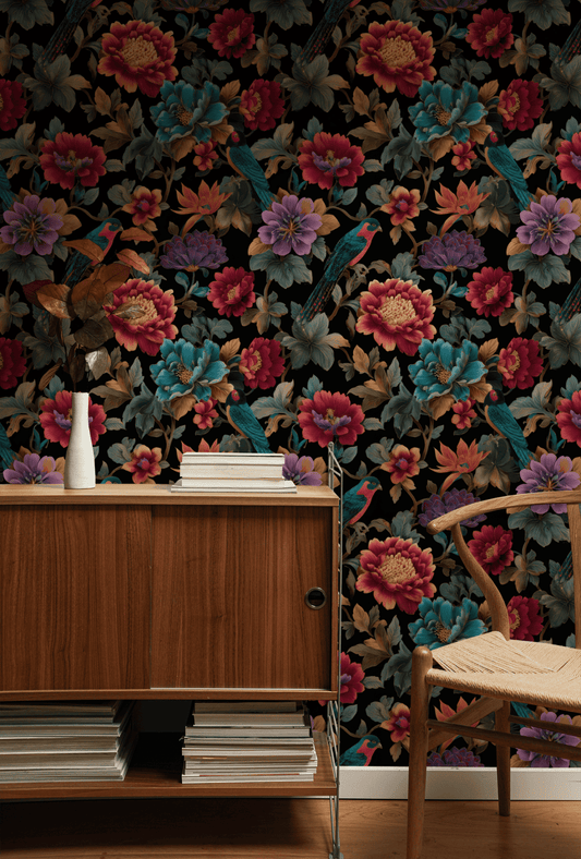 Gothic Teal Wallpaper