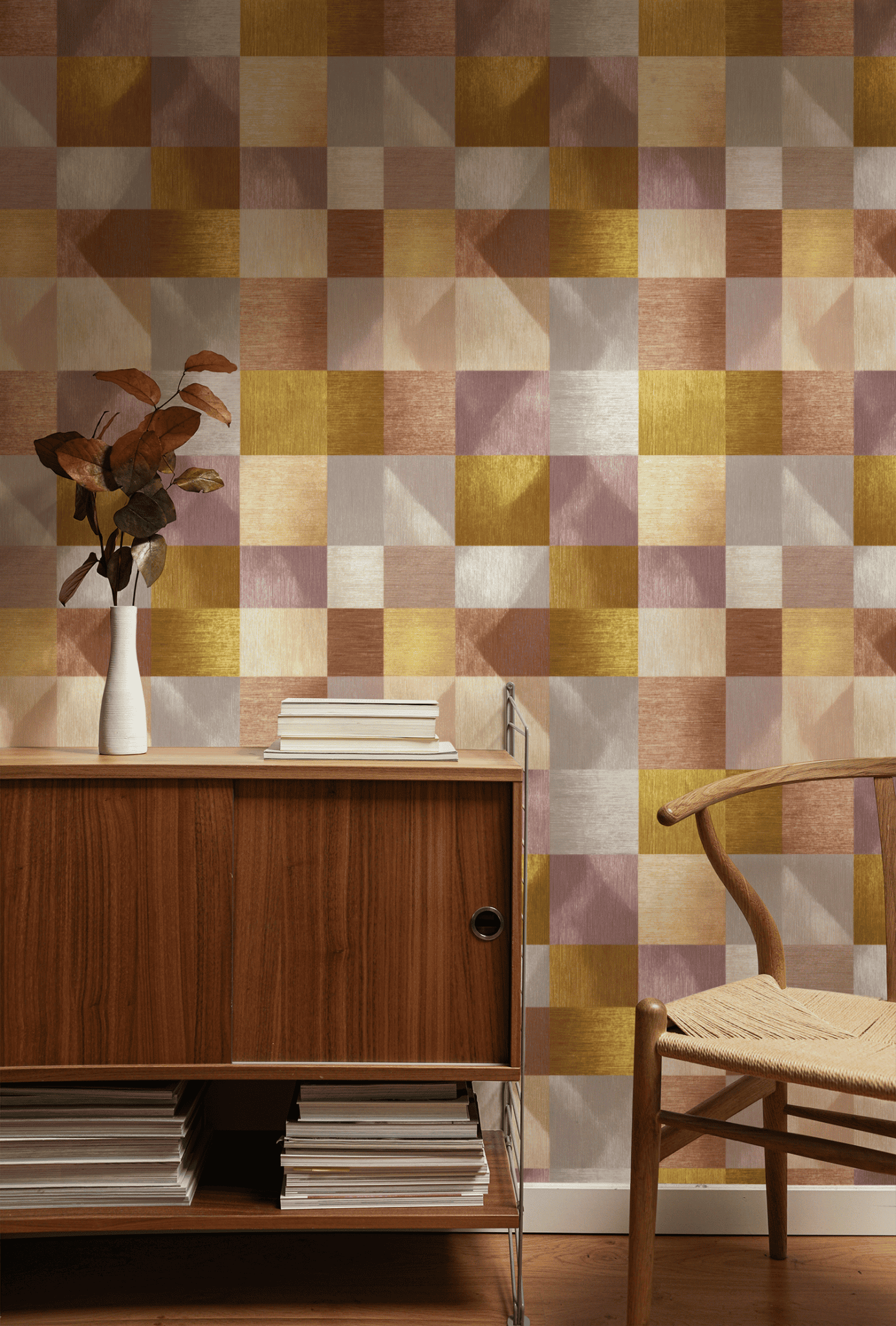 Earthy Textile Wallpaper