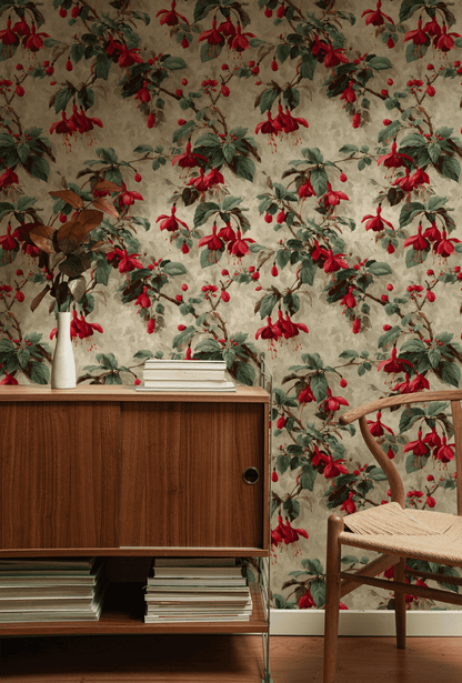 Scarlet Fuchsia Wallpaper