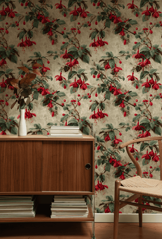 Scarlet Fuchsia Wallpaper