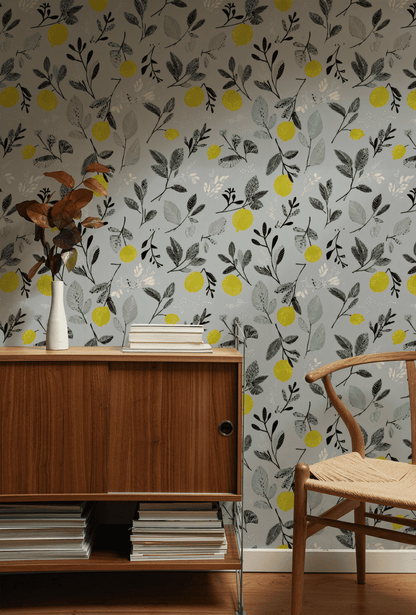 Citric Foliage Wallpaper