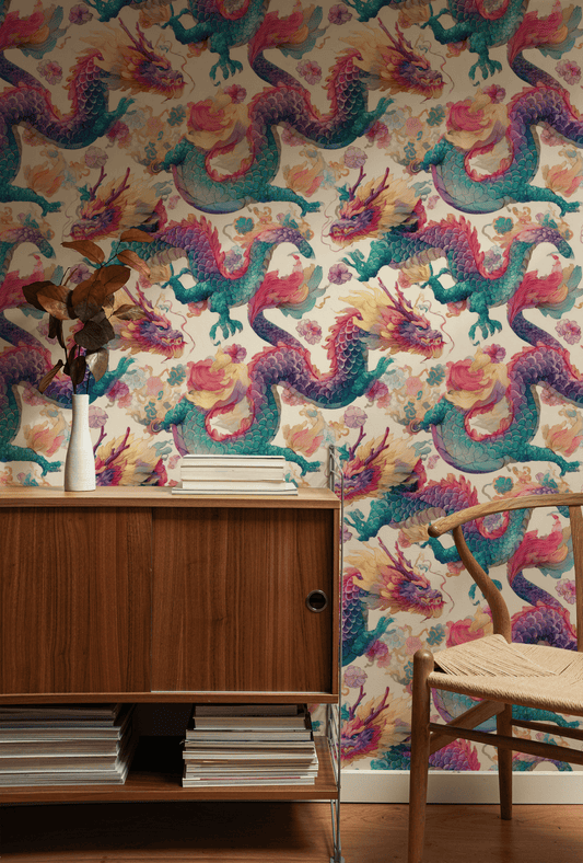 Watercolor Wyrms Wallpaper