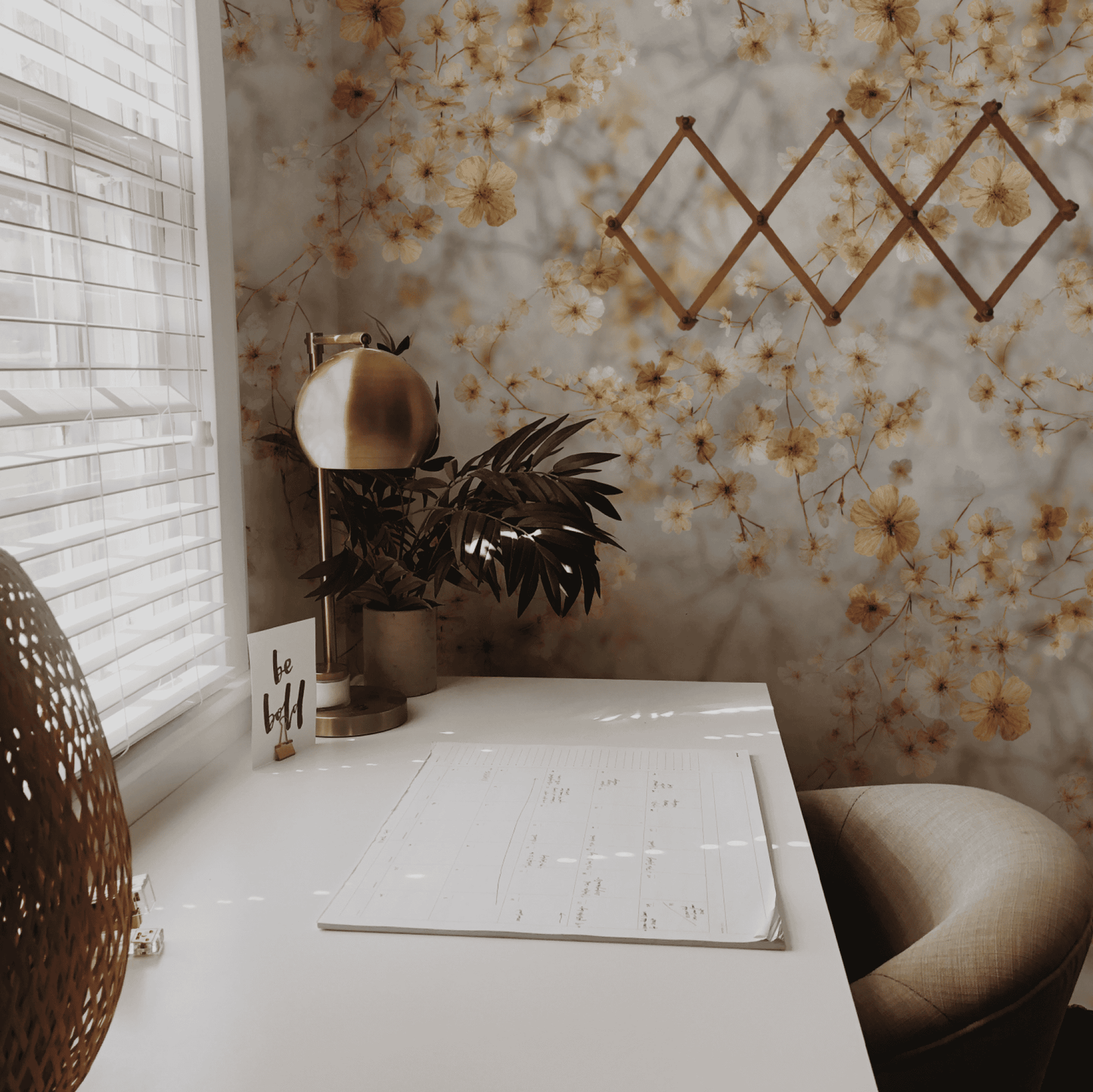 Glimmering Sepia Wallpaper