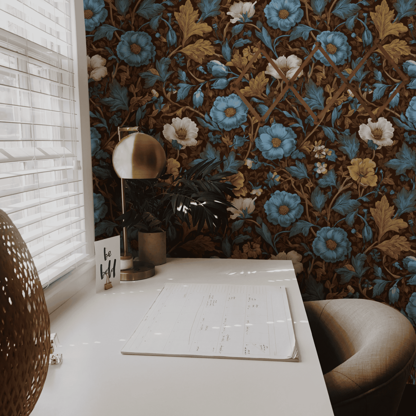 Azure Thistle Wallpaper